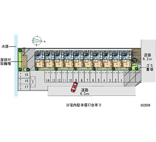 ★手数料０円★弥富市平島町喜右味名　月極駐車場（LP）